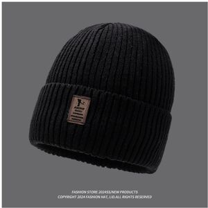 Unbranded (Black) Thick Knitted Beanie Hat Winter Warmth Unisex Cap Windproof Gift Color S Unbranded (Black) Thick Knitted Beanie Hat Winter Warmth Unisex Cap Windproof Gift Color S