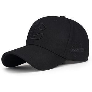 Unbranded (Black) Letter C Embroidery Baseball Hat Wind Protection Peaked Breathable Caps Unbranded (Black) Letter C Embroidery Baseball Hat Wind Protection Peaked Breathable Caps