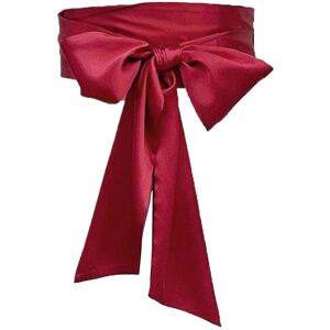 Unbranded (Burgundy) Ribbon Waist Band 250cm Long 9.5cm Wide Dress Belt Long Ribbon Sash W Unbranded (Burgundy) Ribbon Waist Band 250cm Long 9.5cm Wide Dress Belt Long Ribbon Sash W