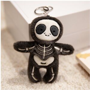 Unbranded (Skull) Keychain Plush Animal Super Soft Pp Cotton Bag Charm Gift For Kids Unbranded (Skull) Keychain Plush Animal Super Soft Pp Cotton Bag Charm Gift For Kids
