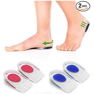 Unbranded (As show, One size) 2 pairs of silicone heel cups, 11cm plug-in heel lift shoes Unbranded (As show, One size) 2 pairs of silicone heel cups, 11cm plug-in heel lift shoes
