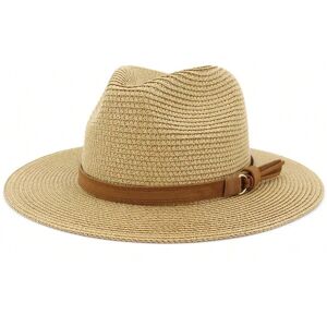 Gaatpot (Khaki, 56-58CM) New Big Size 59-60CM Panama Hat Summer Sun Hats for Women Man O Gaatpot (Khaki, 56-58CM) New Big Size 59-60CM Panama Hat Summer Sun Hats for Women Man O