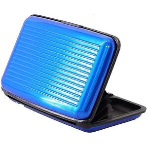 Unbranded (As show, One size) RFID blocking credit box (blue), card protector, aluminum, m Unbranded (As show, One size) RFID blocking credit box (blue), card protector, aluminum, m