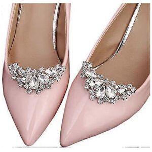 Unbranded (As show, One size) 1 pair of silver crystal detachable shoe clips, shoe jewelry Unbranded (As show, One size) 1 pair of silver crystal detachable shoe clips, shoe jewelry