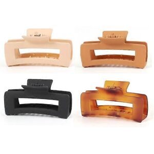 Unbranded (As show, One size) 4 Large Non-Slip Hair Clips, Elegant Flexible Claws, Thick H Unbranded (As show, One size) 4 Large Non-Slip Hair Clips, Elegant Flexible Claws, Thick H