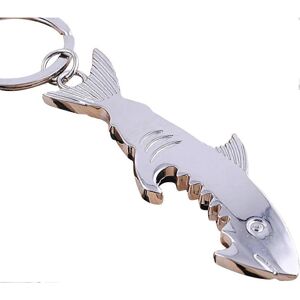Unbranded (As show, One size) Shark Keyring with Bottle Opener in the Color Silver/Gift Unbranded (As show, One size) Shark Keyring with Bottle Opener in the Color Silver/Gift