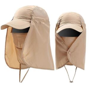 Unbranded (As show, One size) Hat Sun Fishing Cap Beach Wide Cover Face Anti-UV Sun Protec Unbranded (As show, One size) Hat Sun Fishing Cap Beach Wide Cover Face Anti-UV Sun Protec