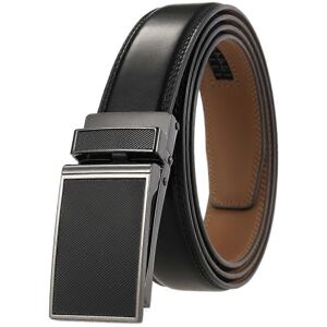 Unbranded (As show, One size) 110-130CM belt men, belt ratchet leather belt automatic buck Unbranded (As show, One size) 110-130CM belt men, belt ratchet leather belt automatic buck