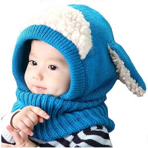 Unbranded (As show, One size) Baby Warm Knitted Hat Sheep Neck Warmer Hood Hat Toddler Cut Unbranded (As show, One size) Baby Warm Knitted Hat Sheep Neck Warmer Hood Hat Toddler Cut