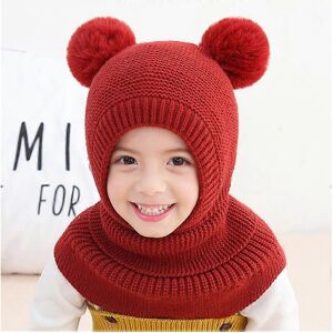 Unbranded (As show, One size) Winter baby hat knitted kids for girls scarf with cute warm Unbranded (As show, One size) Winter baby hat knitted kids for girls scarf with cute warm
