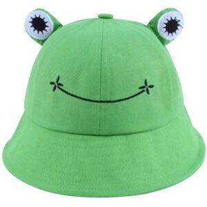 Unbranded (As show, One size) Bucket Hat Breathable Frog Ears Embroidery Pattern Cotton Fr Unbranded (As show, One size) Bucket Hat Breathable Frog Ears Embroidery Pattern Cotton Fr