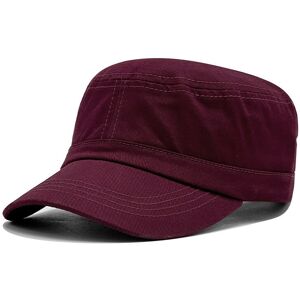 Unbranded (Burgundy) Solid Simple Color Casual Neutral Cotton Duckbill Cap For Daily Outdo Unbranded (Burgundy) Solid Simple Color Casual Neutral Cotton Duckbill Cap For Daily Outdo