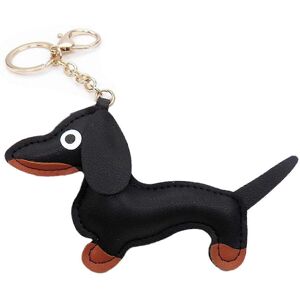 Unbranded (Gray, One size) Lovely Dachshund Dog Keychain Pendant Cute PU Leather Animal Pe Unbranded (Gray, One size) Lovely Dachshund Dog Keychain Pendant Cute PU Leather Animal Pe