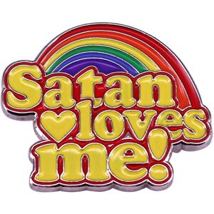 Unbranded (As show, One size) Rainbow Satan Enamel Pin Satan Loves-Me Brooch Badge Unique Unbranded (As show, One size) Rainbow Satan Enamel Pin Satan Loves-Me Brooch Badge Unique