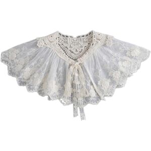 Unbranded (As show, One size) Korean Style Women False Collar Shawl Scarf Elegant Embroide Unbranded (As show, One size) Korean Style Women False Collar Shawl Scarf Elegant Embroide