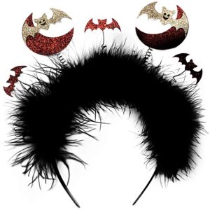 Unbranded (As show, One size) Multifunction Halloween Moon Bat Headband Decorative Headban Unbranded (As show, One size) Multifunction Halloween Moon Bat Headband Decorative Headban