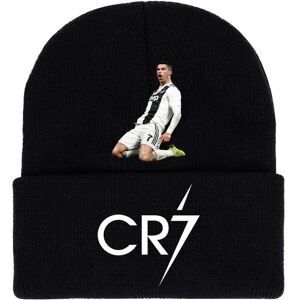Unbranded (StyleE) Knitted Cristiano Ronaldo Black Cap Cr7 Printed Hat Warm Daily Gifts We Unbranded (StyleE) Knitted Cristiano Ronaldo Black Cap Cr7 Printed Hat Warm Daily Gifts We