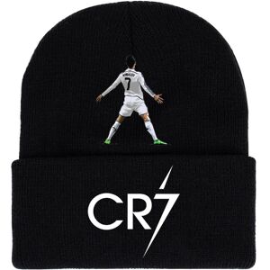 Unbranded (StyleB) Knitted Cristiano Ronaldo Black Cap Cr7 Printed Hat Warm Daily Gifts We Unbranded (StyleB) Knitted Cristiano Ronaldo Black Cap Cr7 Printed Hat Warm Daily Gifts We