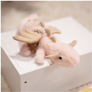 Unbranded (Pink Dragon) Plush Animal Keychain Super Soft Pp Cotton Bag Charm For Gift Kids Unbranded (Pink Dragon) Plush Animal Keychain Super Soft Pp Cotton Bag Charm For Gift Kids
