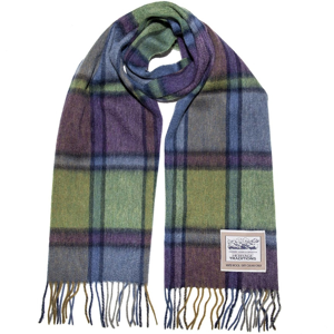 Heritage Traditions - Moss Check Classic Brushed Wool Scarf Heritage Traditions - Moss Check Classic Brushed Wool Scarf