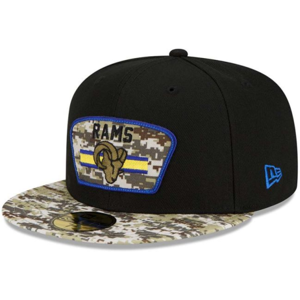 (Size 7 5/8) Los Angeles Rams NFL Cap Adult New Era American Football Fitted Hat (Size 7 5/8) Los Angeles Rams NFL Cap Adult New Era American Football Fitted Hat