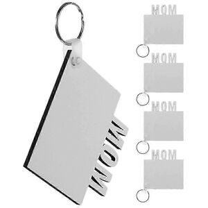 Unbranded Blank Sublimation Keychains Set of 5, DIY Craft Charms, Customizable Keychain Bl Unbranded Blank Sublimation Keychains Set of 5, DIY Craft Charms, Customizable Keychain Bl