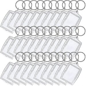 Unbranded Clear Acrylic Photo Keychains Pack of 100, Double Sided Blank Keychain, DIY Craf Unbranded Clear Acrylic Photo Keychains Pack of 100, Double Sided Blank Keychain, DIY Craf