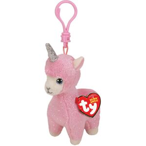 Ty Lana Pink Llama - Beanie - Key Clip Ty Lana Pink Llama - Beanie - Key Clip