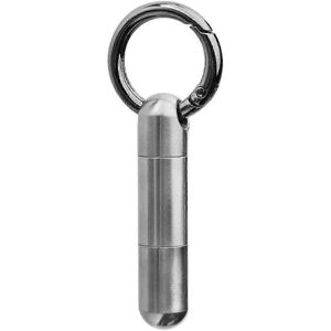 Unbranded Portable Pill Organizer Keychain B Silver2, Waterproof Stainless Steel Pill Box Unbranded Portable Pill Organizer Keychain B Silver2, Waterproof Stainless Steel Pill Box