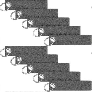 Unbranded Blank Felt Keychains Pack of 20 Dark Grey, DIY Craft Keychain 13x3cm Unbranded Blank Felt Keychains Pack of 20 Dark Grey, DIY Craft Keychain 13x3cm