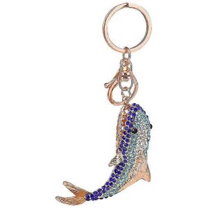 Unbranded Shark Keychain Glitter Charm, Rhinestone Shark Keyring, Elegant Keychain Unbranded Shark Keychain Glitter Charm, Rhinestone Shark Keyring, Elegant Keychain
