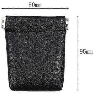 Unbranded PU Leather Wallet Black, Coin Purse 80x95mm, Men Women Money Holder Unbranded PU Leather Wallet Black, Coin Purse 80x95mm, Men Women Money Holder