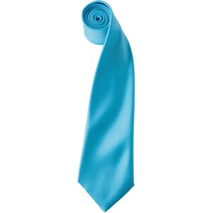 (One Size, Turquoise) Premier Mens Plain Satin Tie (Narrow Blade) (One Size, Turquoise) Premier Mens Plain Satin Tie (Narrow Blade)