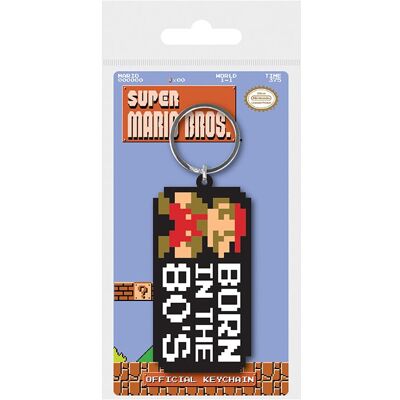 Pyramid International Super Mario Born in the 80s Keychain - Multilayer Rubber Keyring - 5cm Pyramid International Super Mario Born in the 80s Keychain - Multilayer Rubber Keyring - 5cm