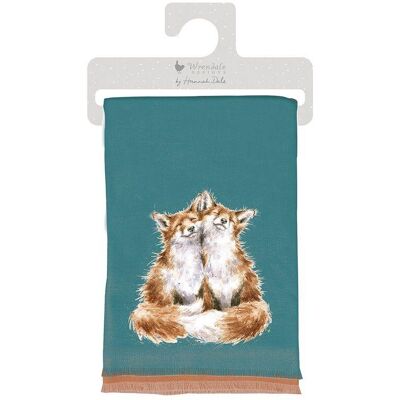 Wrendale Contentment Foxes Winter Scarf with Gift Bag Wrendale Contentment Foxes Winter Scarf with Gift Bag