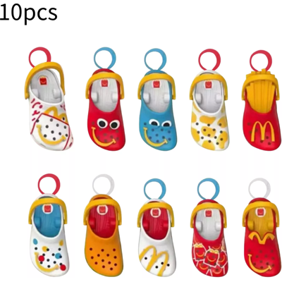 Unbranded (10PCS) Crocs Mini Mcdonald Keychain Happy Meal Toys Completed Pendant Decoratio Unbranded (10PCS) Crocs Mini Mcdonald Keychain Happy Meal Toys Completed Pendant Decoratio
