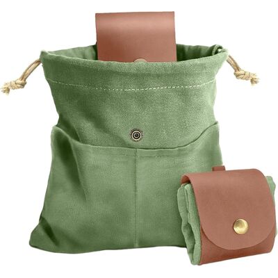 Unbranded (Army Green) Foraging Belt Bag for Outdoor, Mushroom Foraging Belt Bag, Folding Unbranded (Army Green) Foraging Belt Bag for Outdoor, Mushroom Foraging Belt Bag, Folding