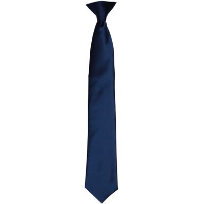 Premier Unisex Adult Satin Tie - Navy Premier Unisex Adult Satin Tie - Navy