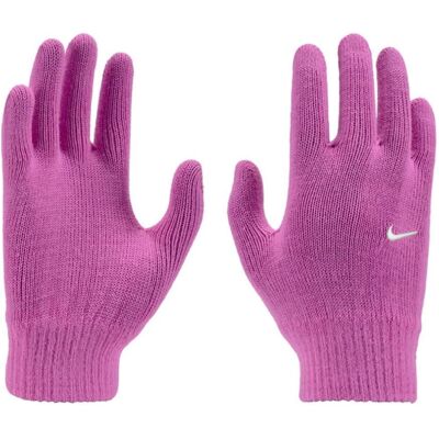 (S-M, Pink/White) Nike Unisex Adult TG 2 Playful Knitted Swoosh Gloves (S-M, Pink/White) Nike Unisex Adult TG 2 Playful Knitted Swoosh Gloves