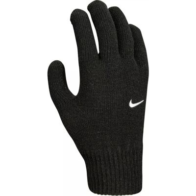 (L-XL, Black) Nike Mens Knitted Swoosh Gloves (L-XL, Black) Nike Mens Knitted Swoosh Gloves