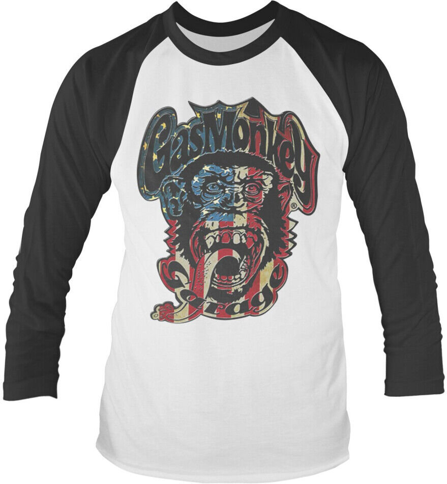 (3XL) Gas Monkey Garage 'Custom Builds' (White) T-Shirt