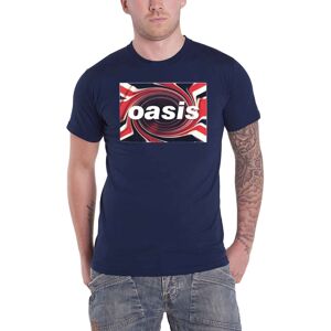 (2XL, Blue) Oasis T Shirt Union Jack Classic Band Logo new Official Mens Blue (2XL, Blue) Oasis T Shirt Union Jack Classic Band Logo new Official Mens Blue