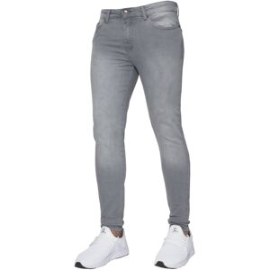 (Grey, 28S) Ze Enzo Mens Skinny Jeans Slim Fit Super Stretch Denim Pants (Grey, 28S) Ze Enzo Mens Skinny Jeans Slim Fit Super Stretch Denim Pants