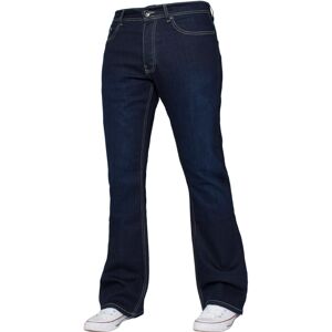 (Indigo, 42R) Ze Enzo Mens Bootcut Jeans Wide Leg Flared Denim Pants (Indigo, 42R) Ze Enzo Mens Bootcut Jeans Wide Leg Flared Denim Pants