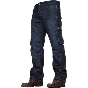 Ze Enzo (Dark Blue, 34W / 32L) Enzo Mens Cargo Jeans Trousers Casual Work Denim Ze Enzo (Dark Blue, 34W / 32L) Enzo Mens Cargo Jeans Trousers Casual Work Denim