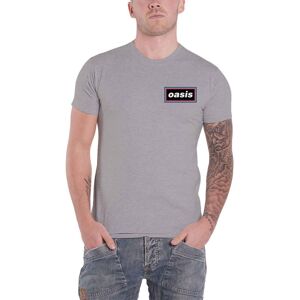 (XL) Oasis T Shirt Lines Band Logo new Official Mens Grey (XL) Oasis T Shirt Lines Band Logo new Official Mens Grey