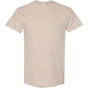 (2XL, Sand) Gildan Mens Heavy Cotton Short Sleeve T-Shirt (2XL, Sand) Gildan Mens Heavy Cotton Short Sleeve T-Shirt