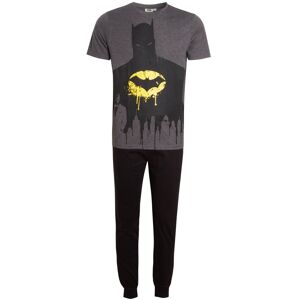 (S) Mens Batman Pyjamas DC Comics Pjs Short Sleeved T-Shirt + Lounge Pants Gift (S) Mens Batman Pyjamas DC Comics Pjs Short Sleeved T-Shirt + Lounge Pants Gift