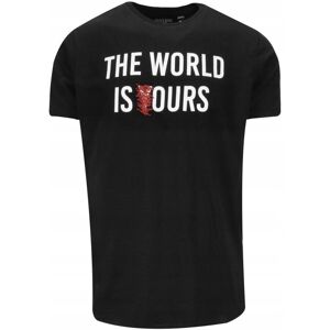 (S, Jet Black/Optic White) Brave Soul Mens Printed T-Shirt Crew Neck Tee Top (S, Jet Black/Optic White) Brave Soul Mens Printed T-Shirt Crew Neck Tee Top