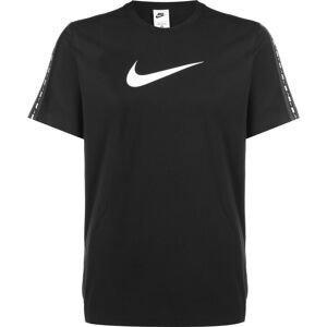 (Black, M) Nike Mens Repeat T Shirt Club Swoosh Classic Logo Crew Neck Tee (Black, M) Nike Mens Repeat T Shirt Club Swoosh Classic Logo Crew Neck Tee